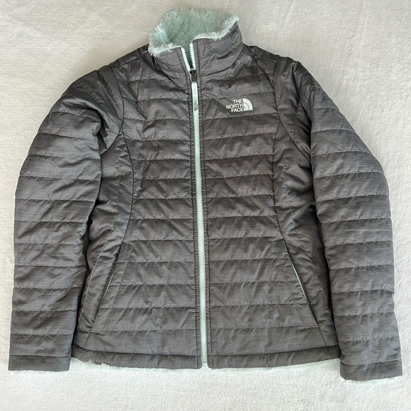 The North Face Gray Puffer Jacket (Kids)
